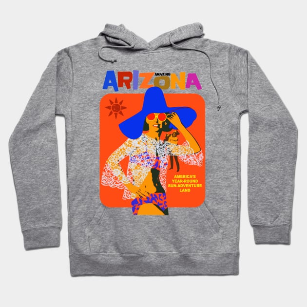 Arizona Travel Hoodie by RockettGraph1cs